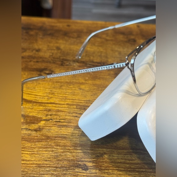 Swarovski Silver Cat-Eye Women's Glasses - Picture 4 of 5